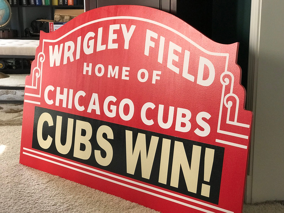 Chicago Cubs - Wrigley Marquee - Metal Wall Art – 1000 Directions