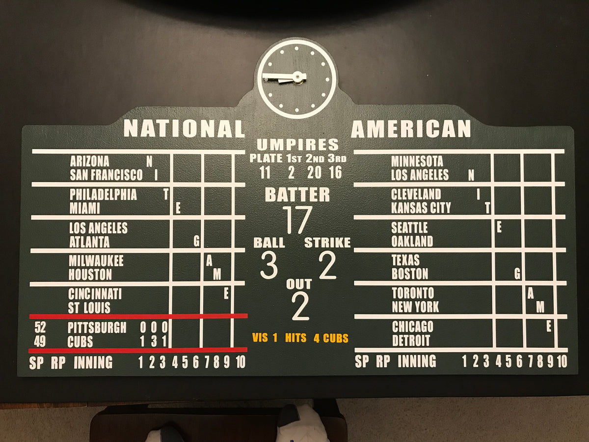 Chicago Cubs / Wrigley Field Scoreboard Clock Patch
