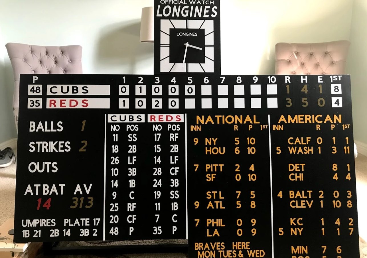 crosley field scoreboard
