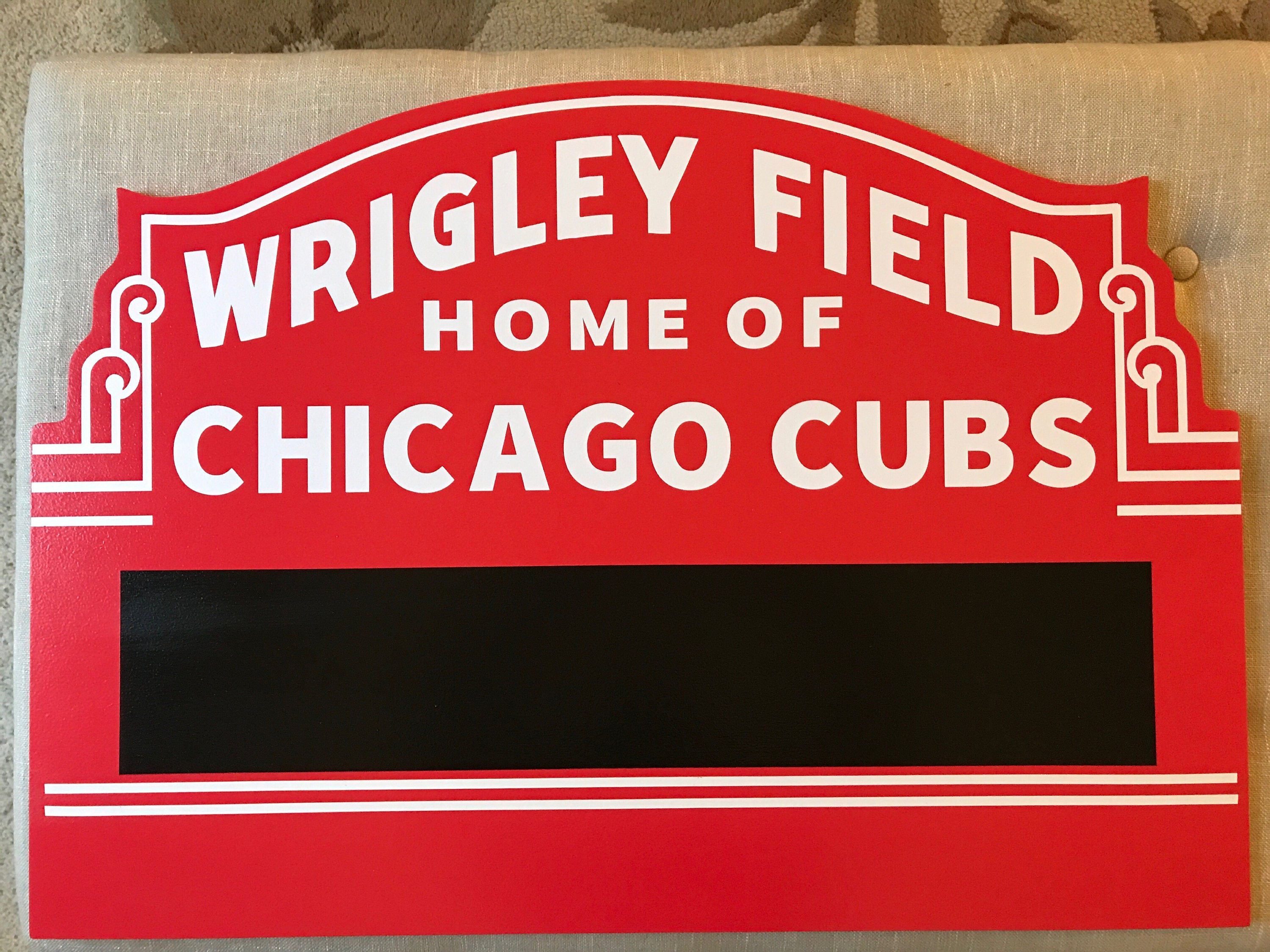 Wrigley Field Marquee, The marquee at Wrigley Field, home o…