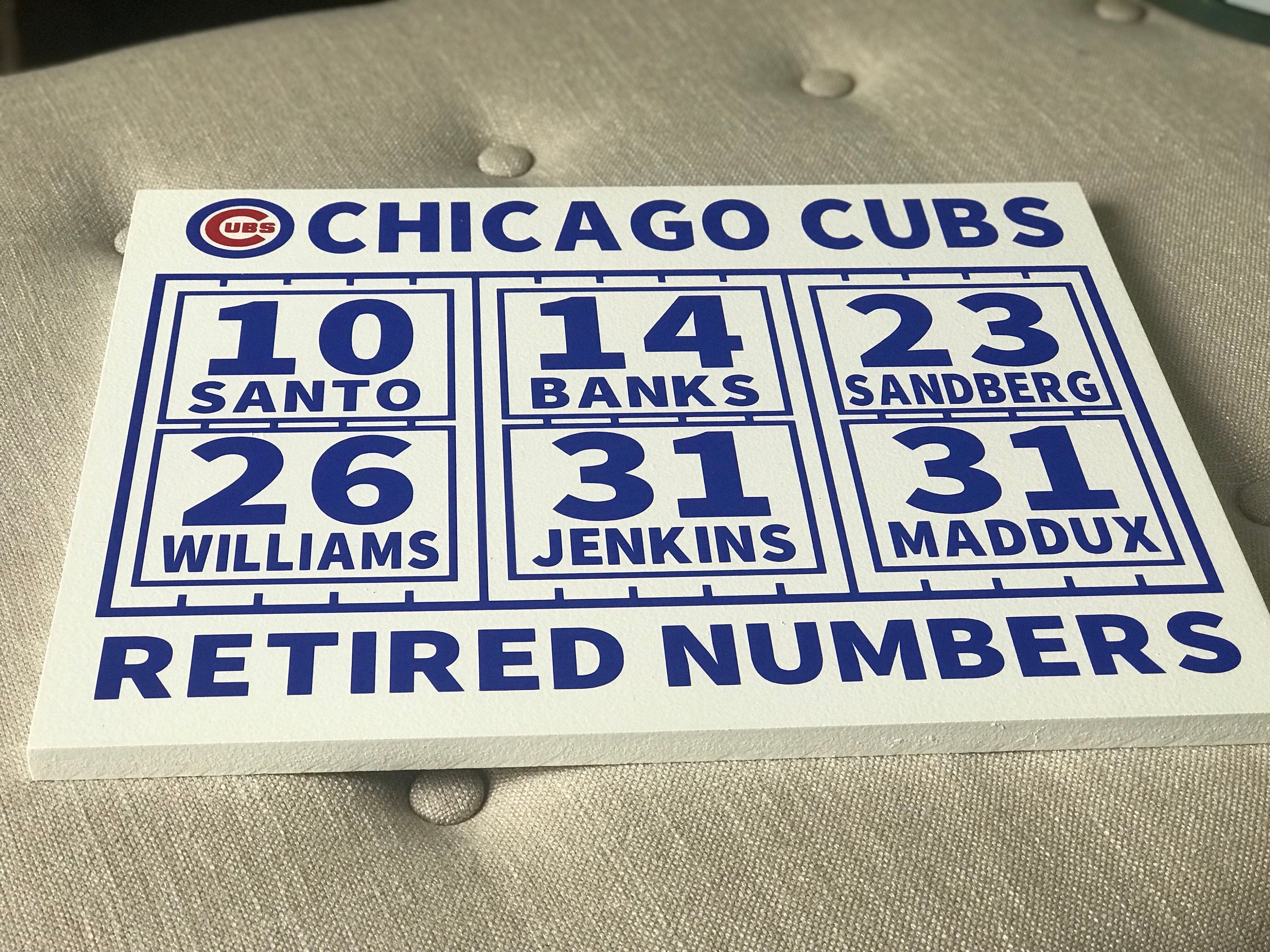 cubs retired numbers