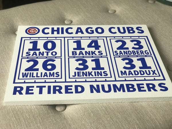 Baseball - Chicago Cubs Retired Numbers Rookies: mcholke Chicago Cubs  Retired Numbers rookies set Set Image Gallery