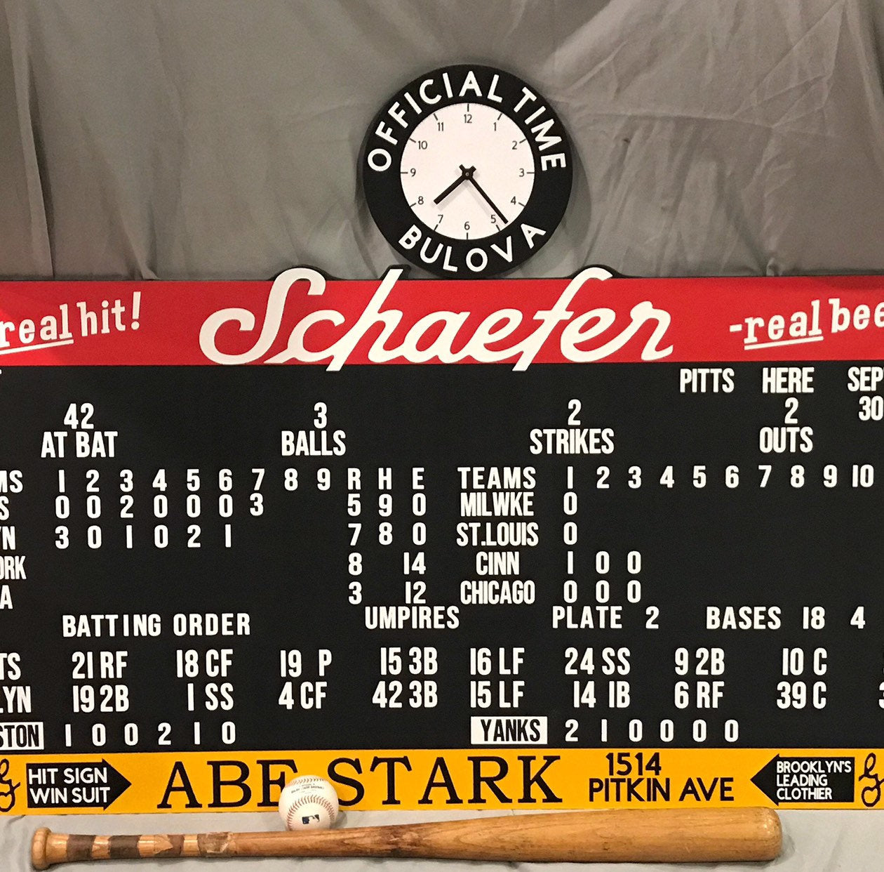 Brooklyn Dodgers Replica Ebbets Field Scoreboard