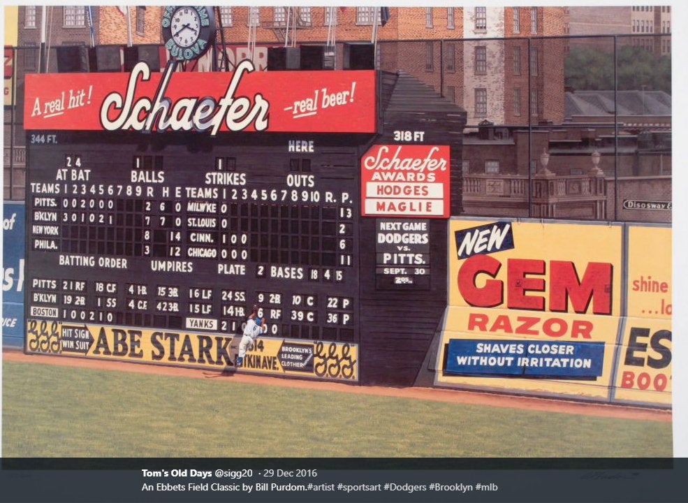 Vintage Replica Scoreboard